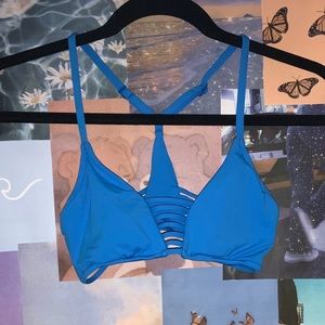 Blue Bathing Suite Top